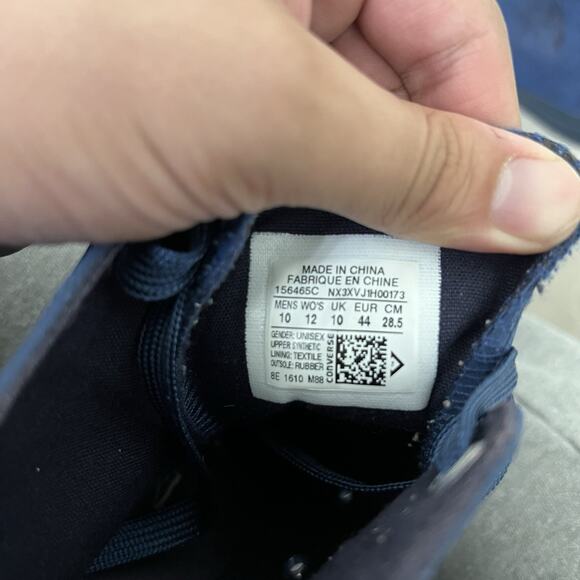 Converse CT All Star Hi Mens 10/Womens 12 Blhe Midnight Hour Sneaker Shoes - Picture 5 of 5